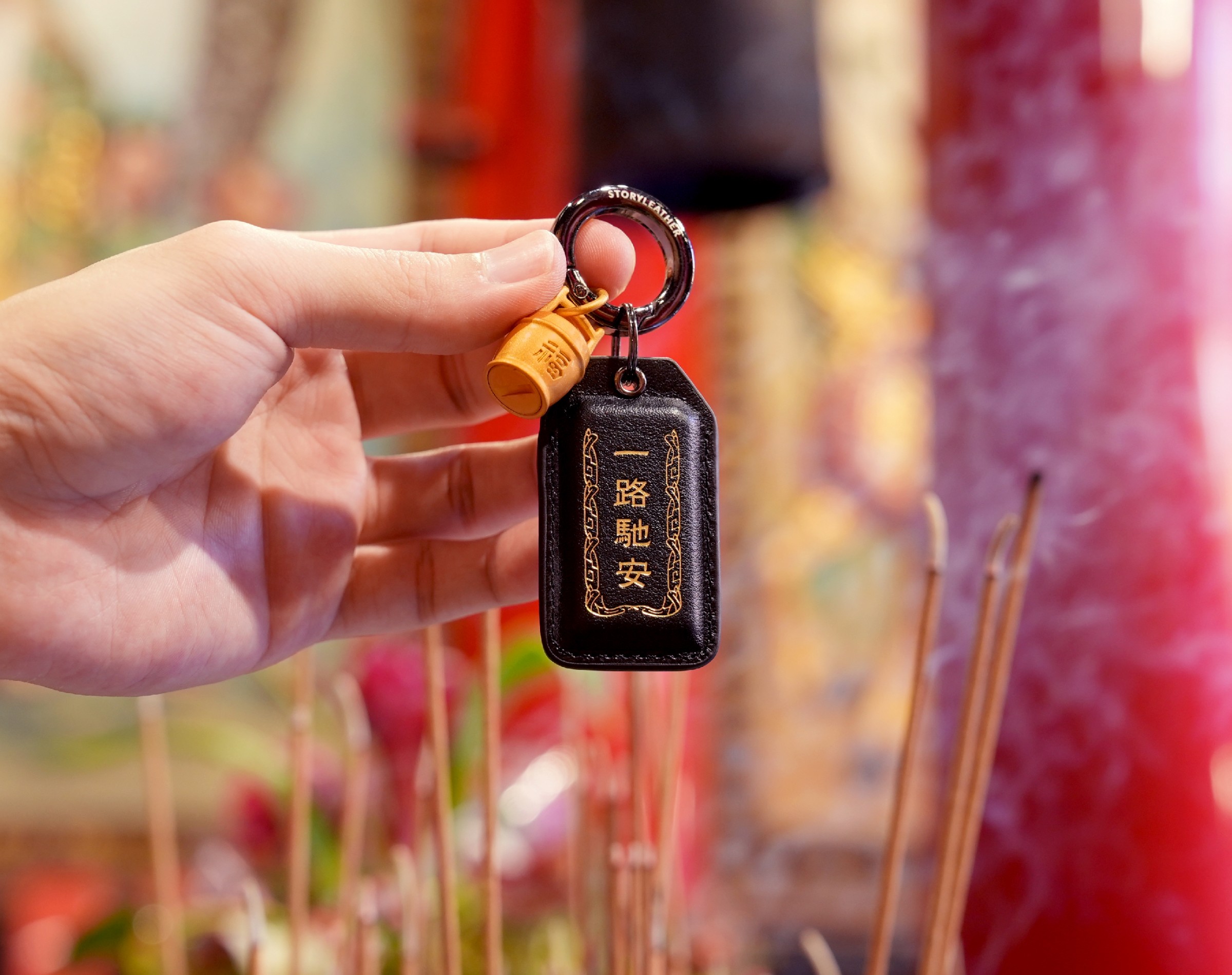 EE211 【平安 英青 作】銅鳳凰文鎮 高12.5cm 重310g 共箱附・