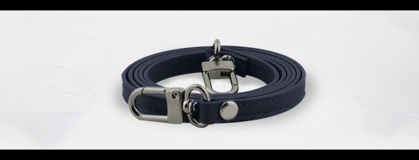 深藍純牛皮側背帶 +TWD.$399