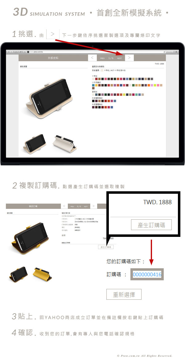 STORYLEATHER iPad Air 1 / 2 四摺可立式皮框 客製化皮套